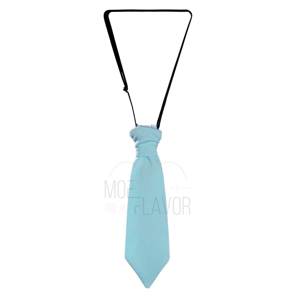 Pre-Order Cyber Stage Teal Mini Tie - MOEFLAVOR - Japanese-Inspired Lingerie & Anime Cosplay Fantasywear