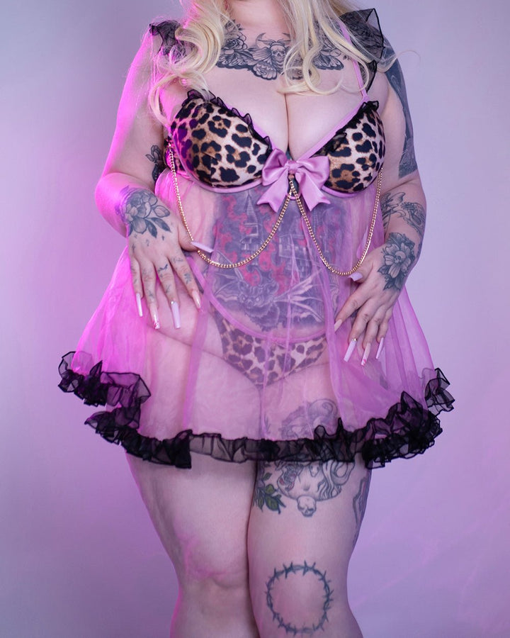 Pre - Order Gyaru Babydoll Lingerie Set - MOEFLAVOR - Waifu Inspired Fashion and Lingerie Store