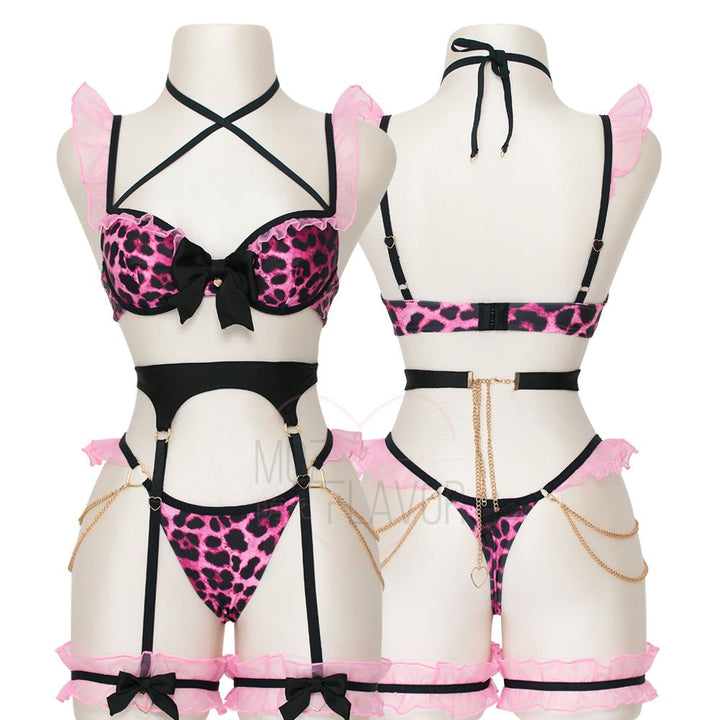 Pre - Order Gyaru Garter Lingerie Set - MOEFLAVOR - Waifu Inspired Fashion and Lingerie Store