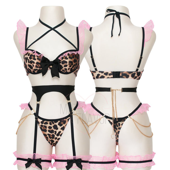 Pre - Order Gyaru Garter Lingerie Set - MOEFLAVOR - Waifu Inspired Fashion and Lingerie Store