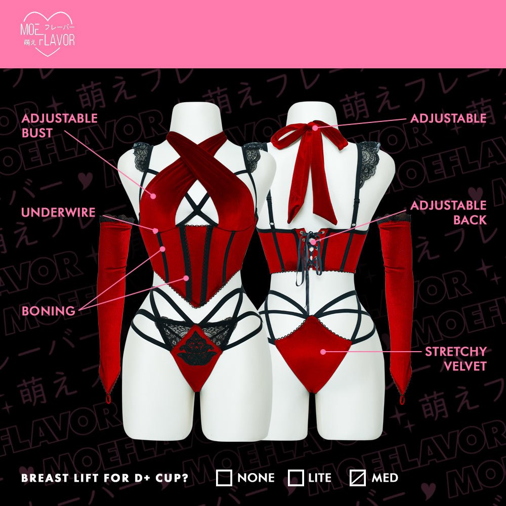 Pre - Order Harlot Lingerie - MOEFLAVOR - Waifu Inspired Fashion and Lingerie Store
