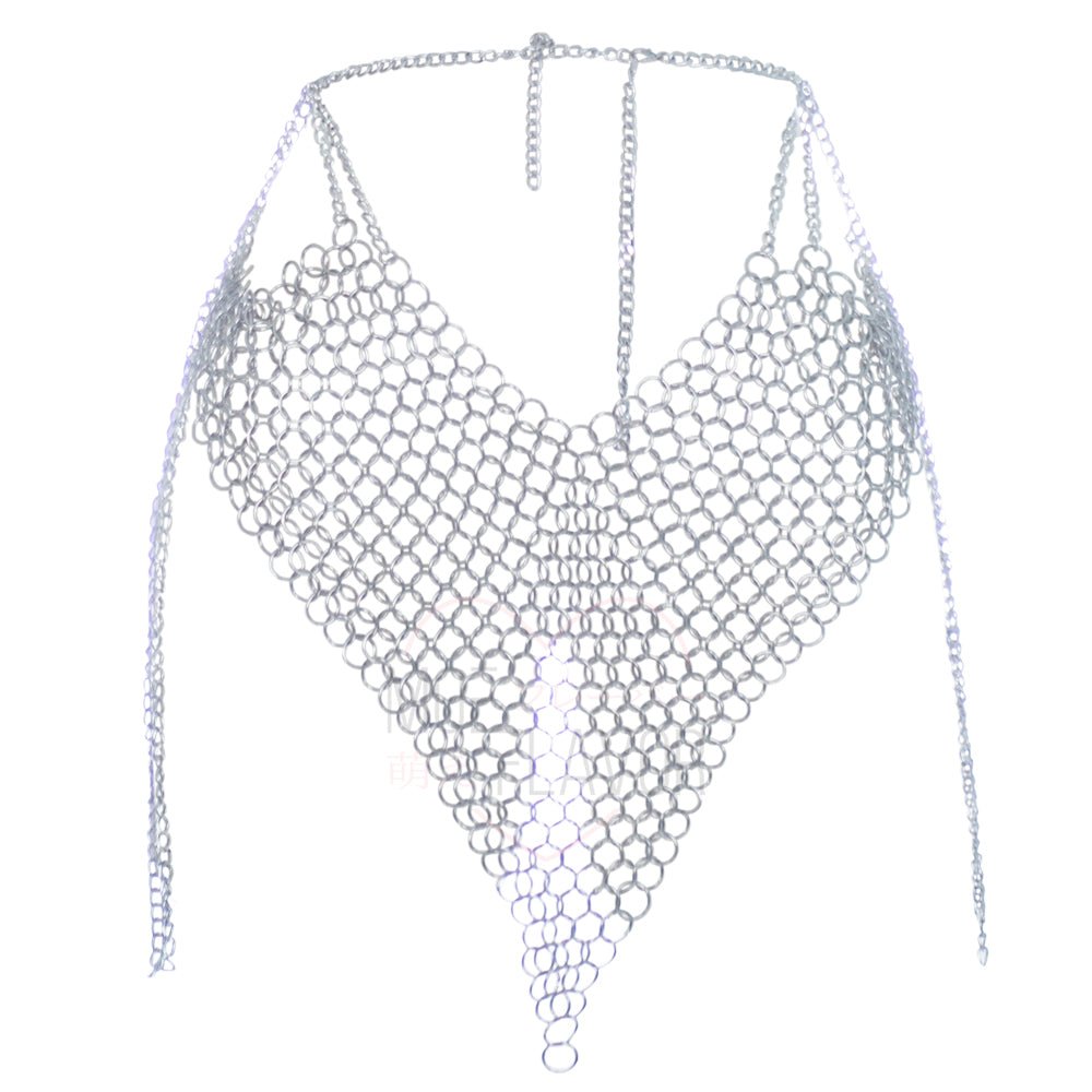 Pre - Order Iron Maiden Top / Skirt Steel Chainmail Scalemail - MOEFLAVOR - Waifu Inspired Fashion and Lingerie Store