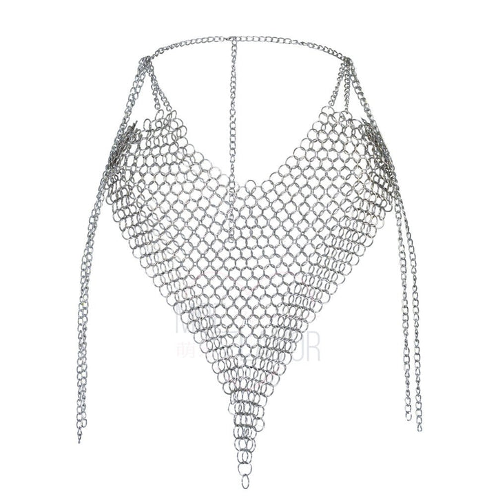 Pre - Order Iron Maiden Top / Skirt Steel Chainmail Scalemail Costume - MOEFLAVOR - Waifu Inspired Fashion and Lingerie Store