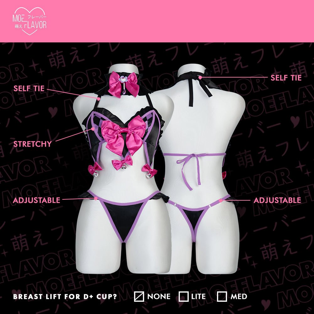Pre - Order Ironmouse Clown Lingerie Bikini Style - MOEFLAVOR - Waifu Inspired Fashion and Lingerie Store