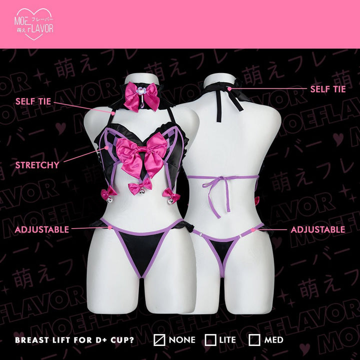 Pre - Order Ironmouse Clown Lingerie Bikini Style - MOEFLAVOR - Waifu Inspired Fashion and Lingerie Store