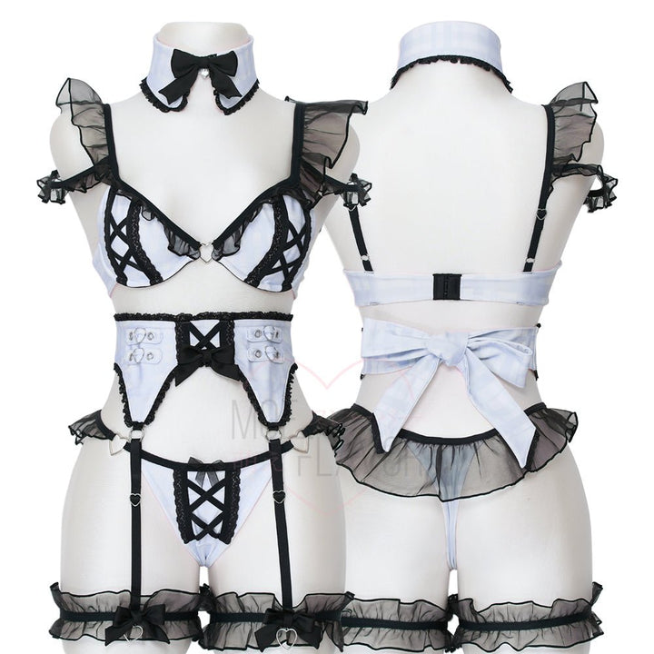Pre - Order Jirai Kei Garter Lingerie Set - MOEFLAVOR - Waifu Inspired Fashion and Lingerie Store