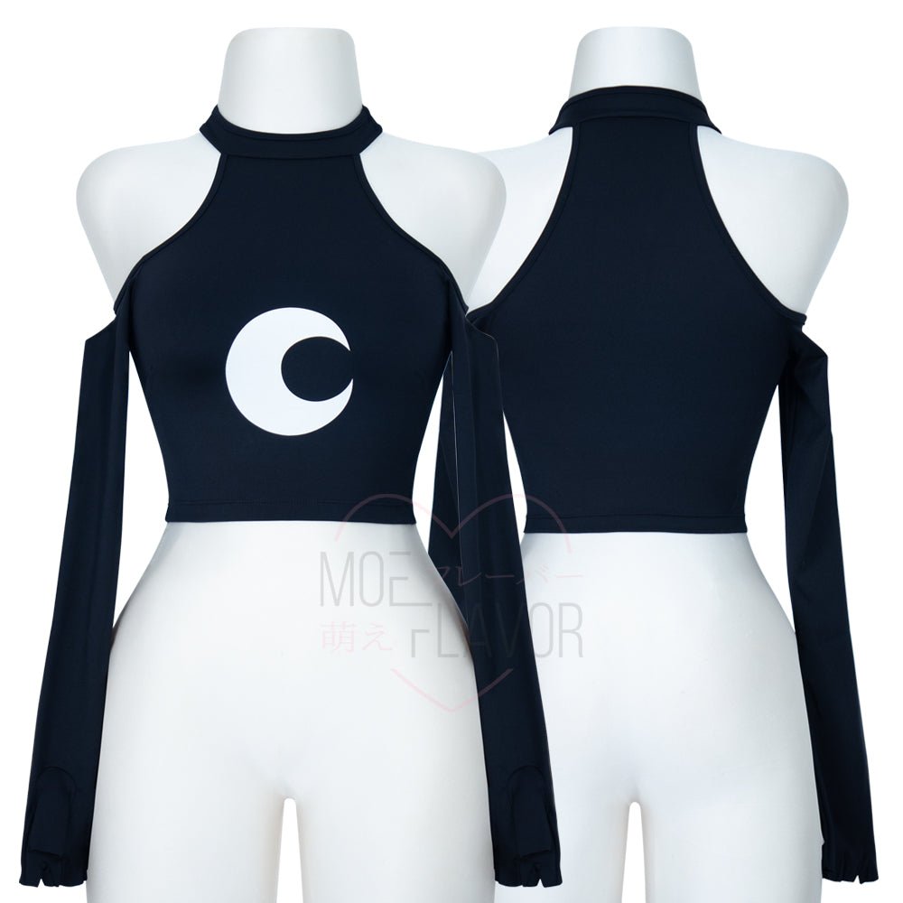 Pre-Order Loona Collared Moon Top Helluva Boss - MOEFLAVOR - Japanese-Inspired Lingerie & Anime Cosplay Fantasywear