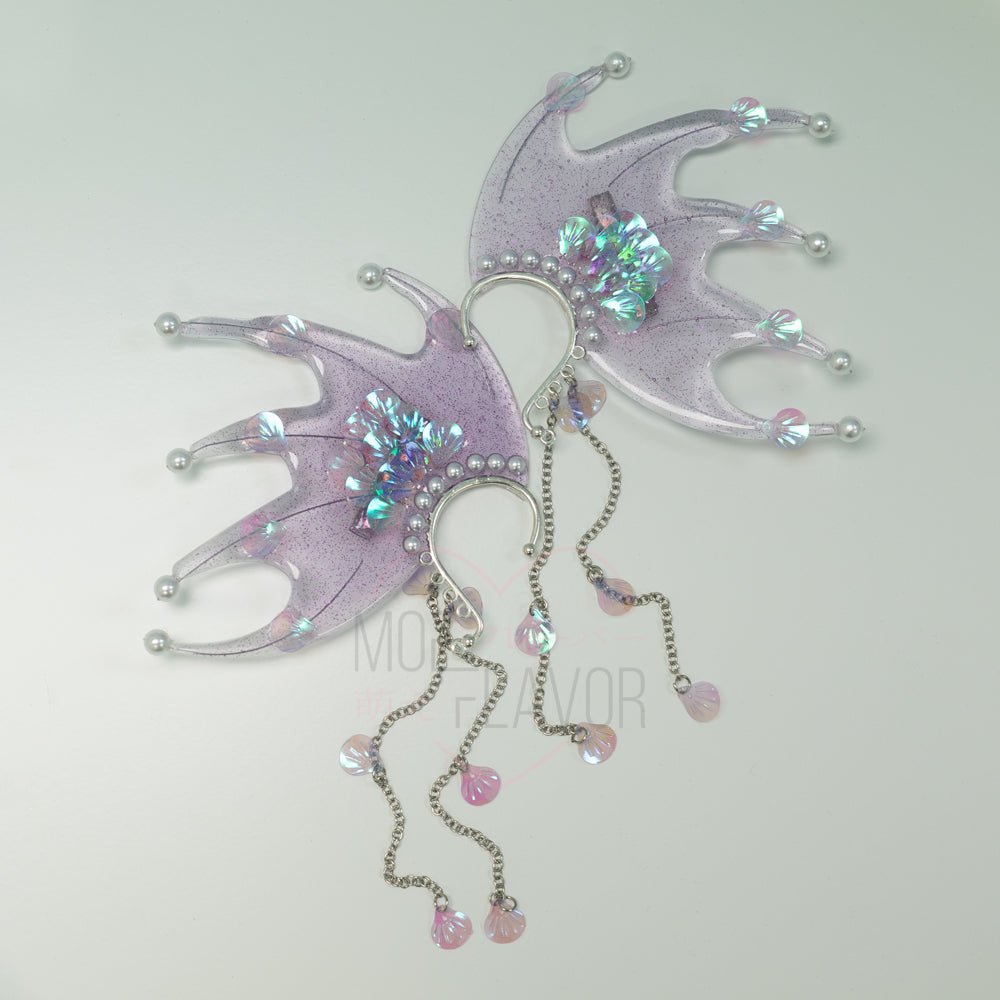 Pre - Order Mermaid Pearl Ear Clip - MOEFLAVOR - Waifu Inspired Fashion and Lingerie Store
