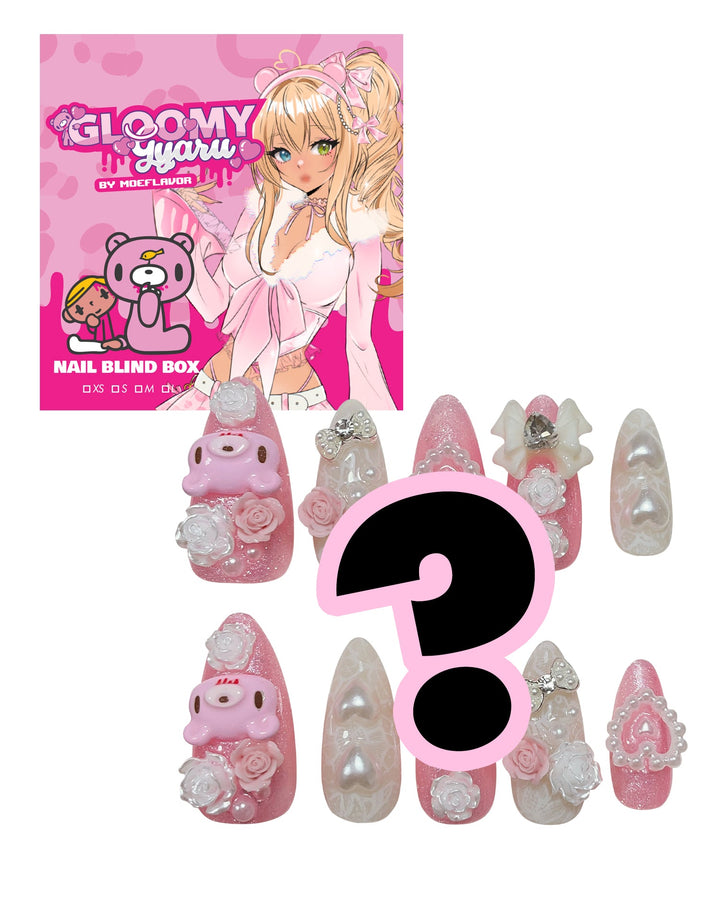 Pre - Order Vday Gloomy Bear Gyaru Nail Blind Box - MOEFLAVOR - Waifu Inspired Fashion and Lingerie Store
