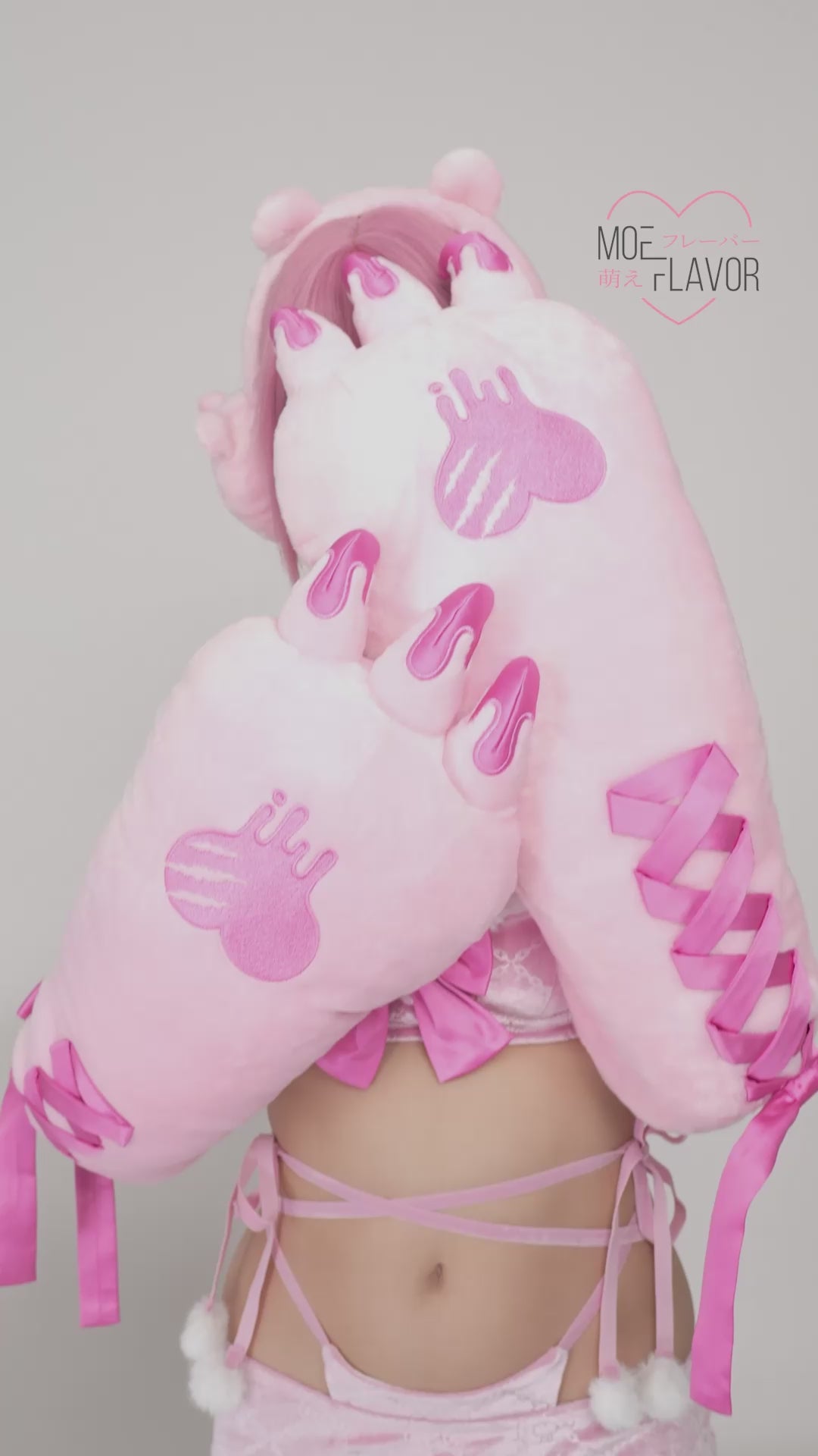 Pastel Winter Top & Skirt – Velvet Gloomy Bear Set – MOEFLAVOR