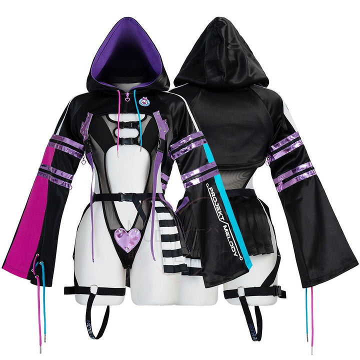 Projekt Melody Cyber Girl Bodysuit - MOEFLAVOR - Waifu Inspired Fashion and Lingerie Store