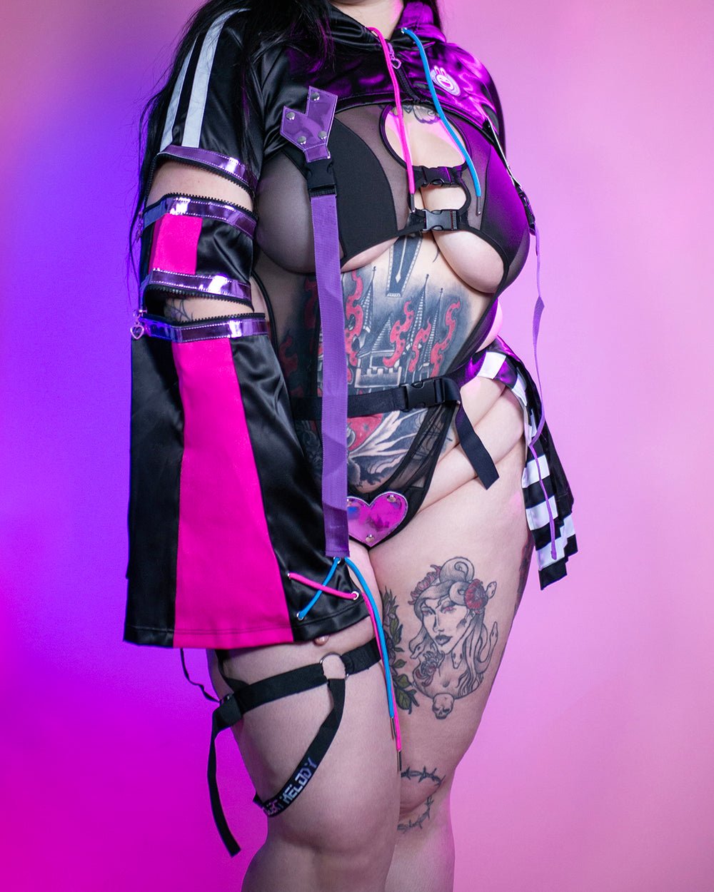 Projekt Melody Cyber Girl Bodysuit - MOEFLAVOR - Waifu Inspired Fashion and Lingerie Store