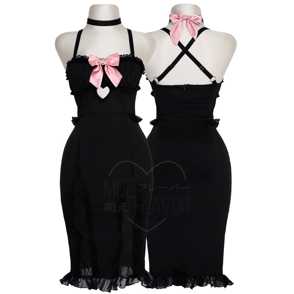 shadowmistressdressironmousegothicdemonqueencosplaylingerieclothingvshojobatdevilmeshjiraikeirufflethumbnail2 Black MOEFLAVOR - Waifu Inspired Fashion and Lingerie Store