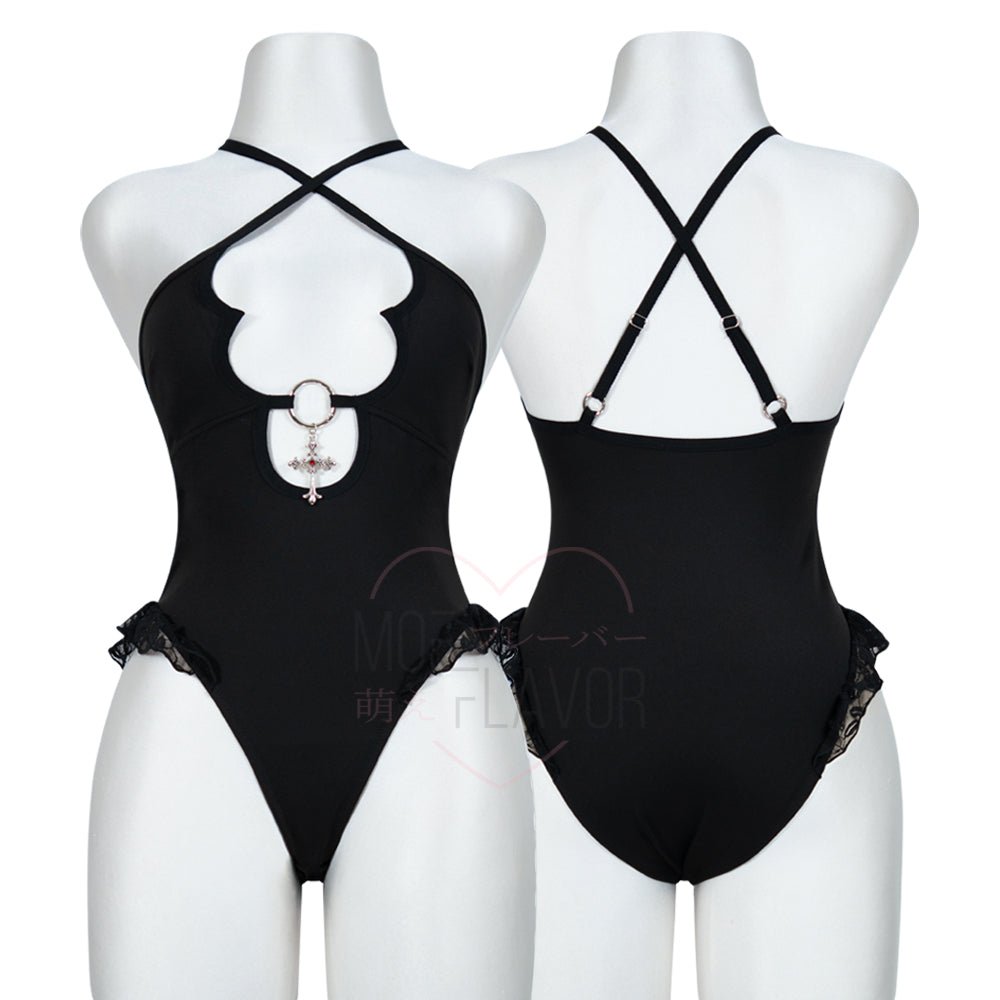 Sinbound Vampire Lingerie Bodysuit - MOEFLAVOR - Japanese-Inspired Lingerie & Anime Cosplay Fantasywear