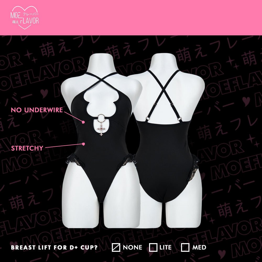 Sinbound Vampire Lingerie Bodysuit - MOEFLAVOR - Japanese-Inspired Lingerie & Anime Cosplay Fantasywear