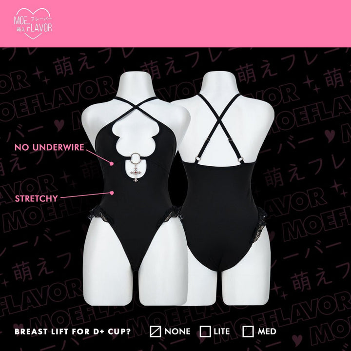 Sinbound Vampire Lingerie Bodysuit - MOEFLAVOR - Japanese-Inspired Lingerie & Anime Cosplay Fantasywear