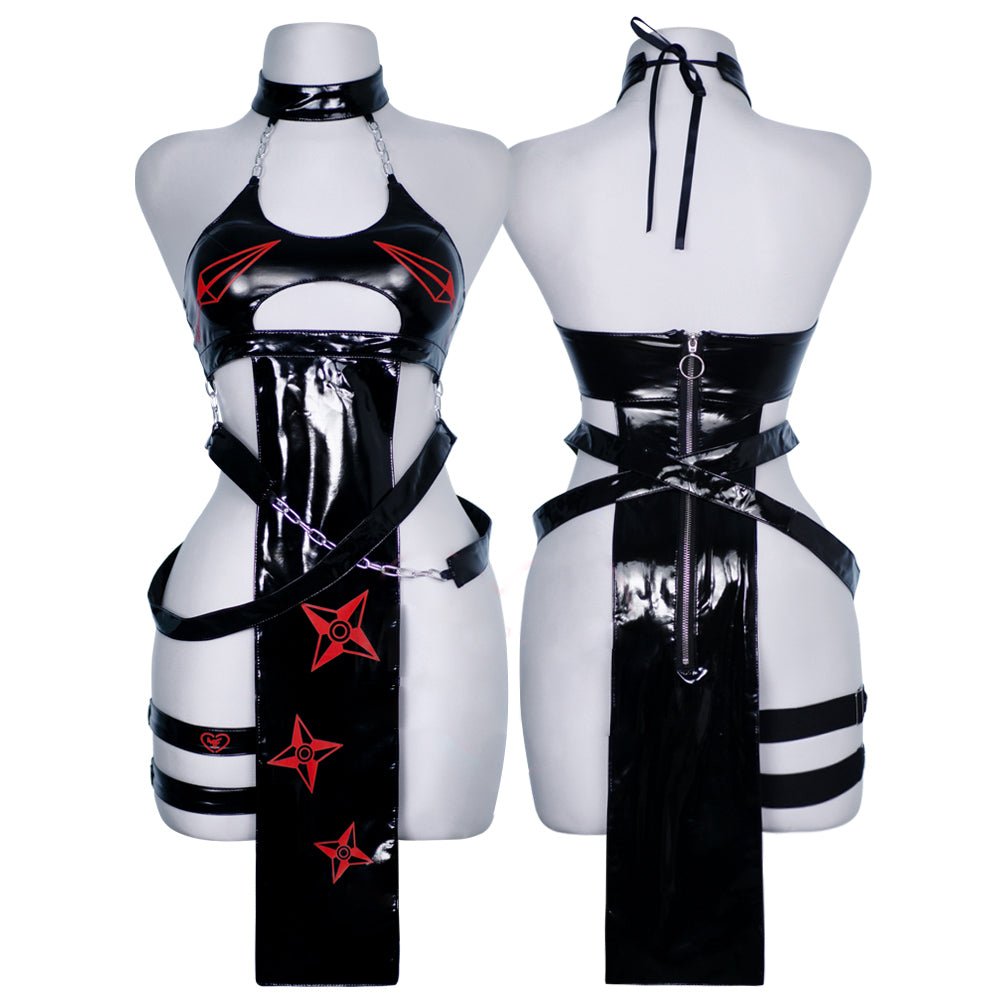 Sleek Scarlet Dress Cosplay - MOEFLAVOR - Waifu Inspired Fashion and Lingerie Store