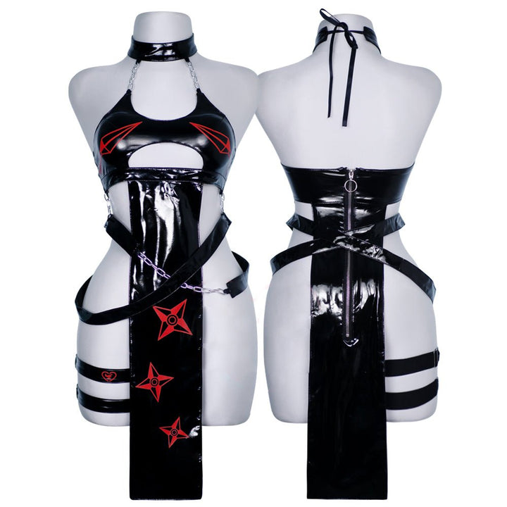 Sleek Scarlet Dress Cosplay - MOEFLAVOR - Waifu Inspired Fashion and Lingerie Store