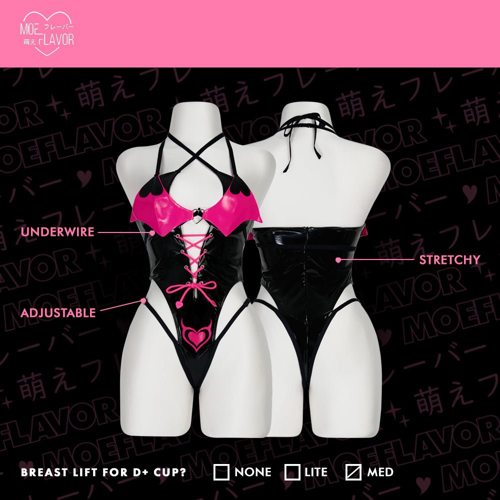 Succubus Verosika Helluva Boss Bodysuit - MOEFLAVOR - Waifu Inspired Fashion and Lingerie Store