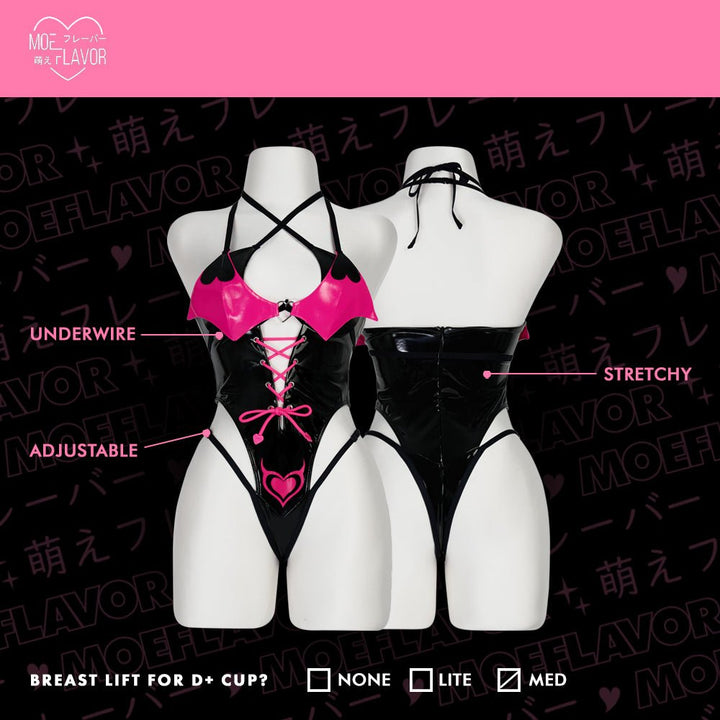 Succubus Verosika Helluva Boss Bodysuit - MOEFLAVOR - Waifu Inspired Fashion and Lingerie Store