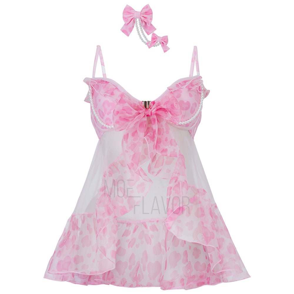 Vday Gloomy Bear Gyaru Babydoll Lingerie - MOEFLAVOR - Waifu Inspired Fashion and Lingerie Store