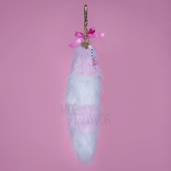 Vday Gloomy Bear Gyaru Fox Tail Key Chain - MOEFLAVOR - Waifu Inspired Fashion and Lingerie Store