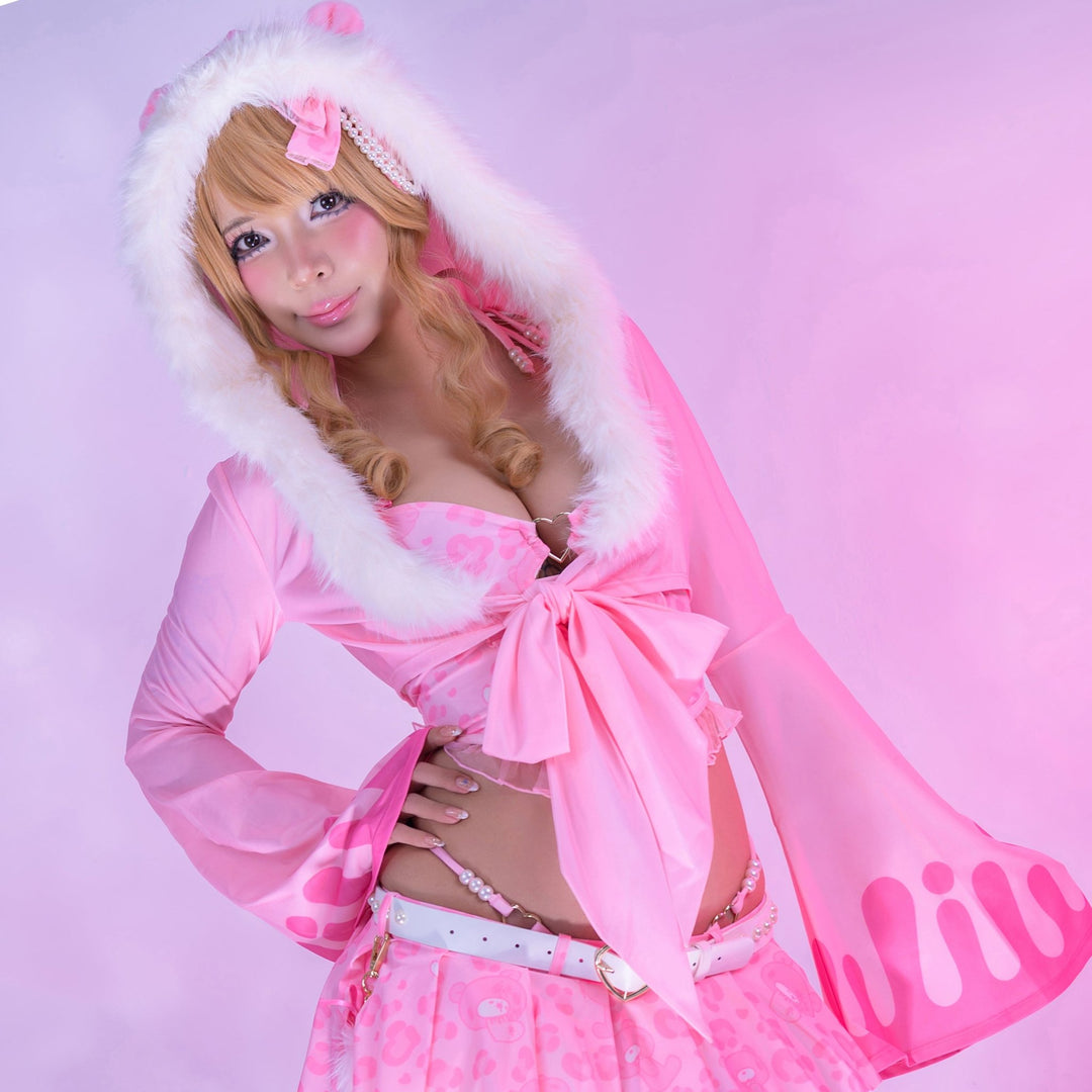 Vday Gloomy Bear Gyaru Hoodie - MOEFLAVOR - Waifu Inspired Fashion and Lingerie Store