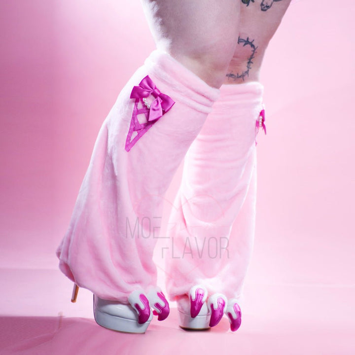 Vday Gloomy Bear Gyaru Leg Warmers - MOEFLAVOR - Waifu Inspired Fashion and Lingerie Store