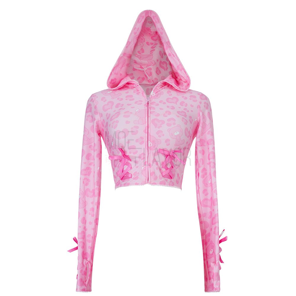 Vday Gloomy Bear Gyaru Track Hoodie/Pants - MOEFLAVOR - Waifu Inspired Fashion and Lingerie Store