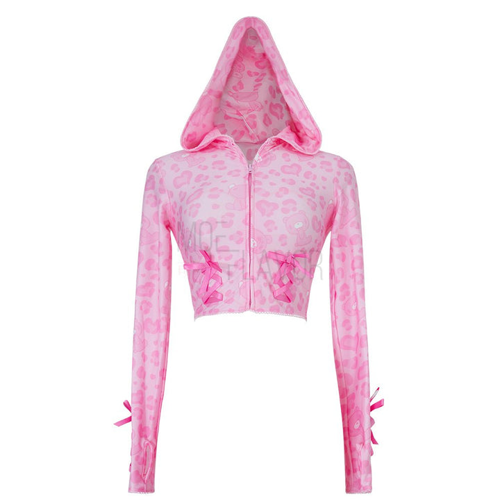 Vday Gloomy Bear Gyaru Track Hoodie/Pants - MOEFLAVOR - Waifu Inspired Fashion and Lingerie Store