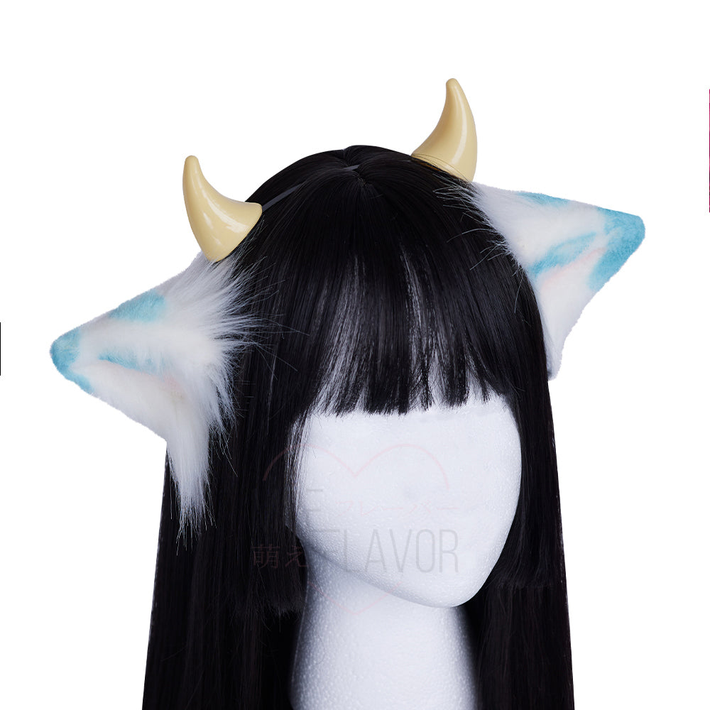 Winter Plush Cow Ears Headband - MOEFLAVOR - Waifu Inspired Fashion and Lingerie Store